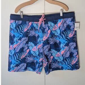 Batman & Joker Mens Blue Swim Shorts XL